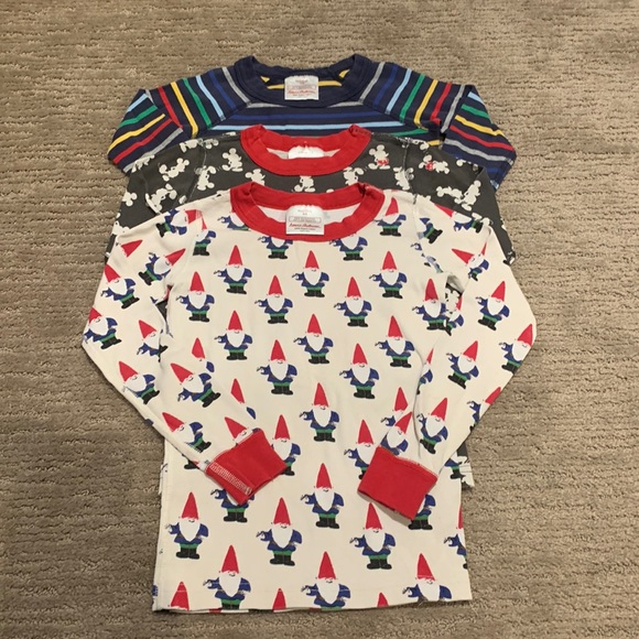 T-shirt Manches Longues Hanna Andersson Garçon - Taille 4 - Rayures Multicolores - EUC